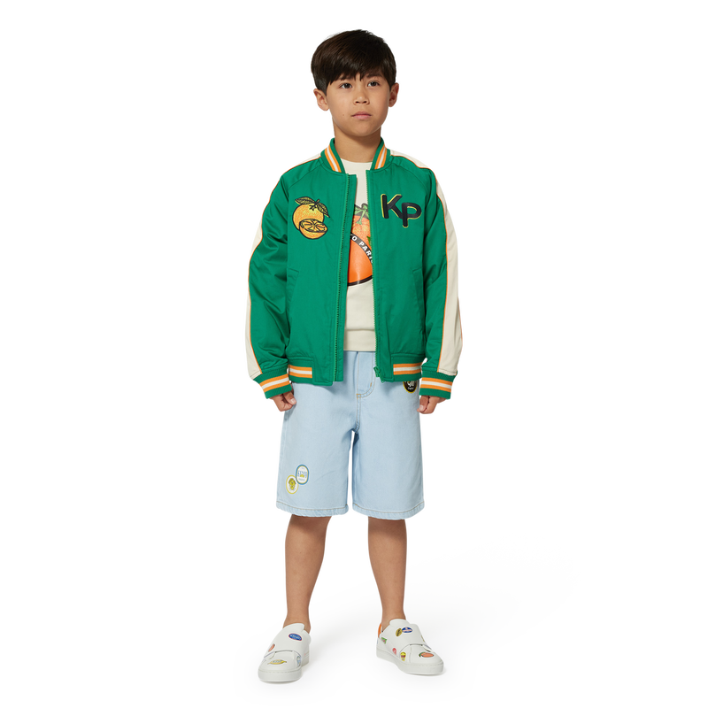 Embroidered Bermuda shorts KENZO KIDS 
                    BOY