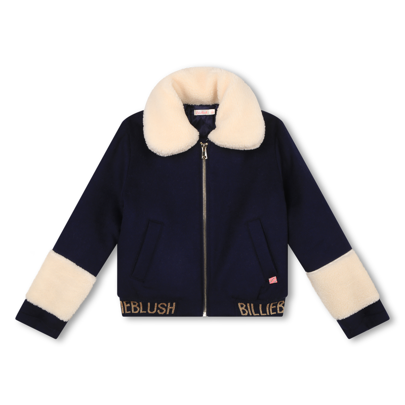 Wool graphic-back jacket BILLIEBLUSH 
                    GIRL