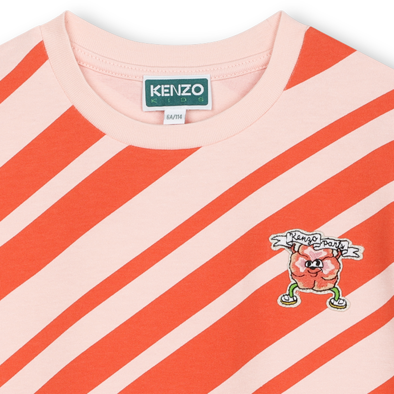Logo patch printed T-shirt KENZO KIDS 
                    GIRL