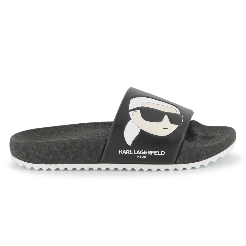 Sliders with design KARL LAGERFELD KIDS 
                    BOY