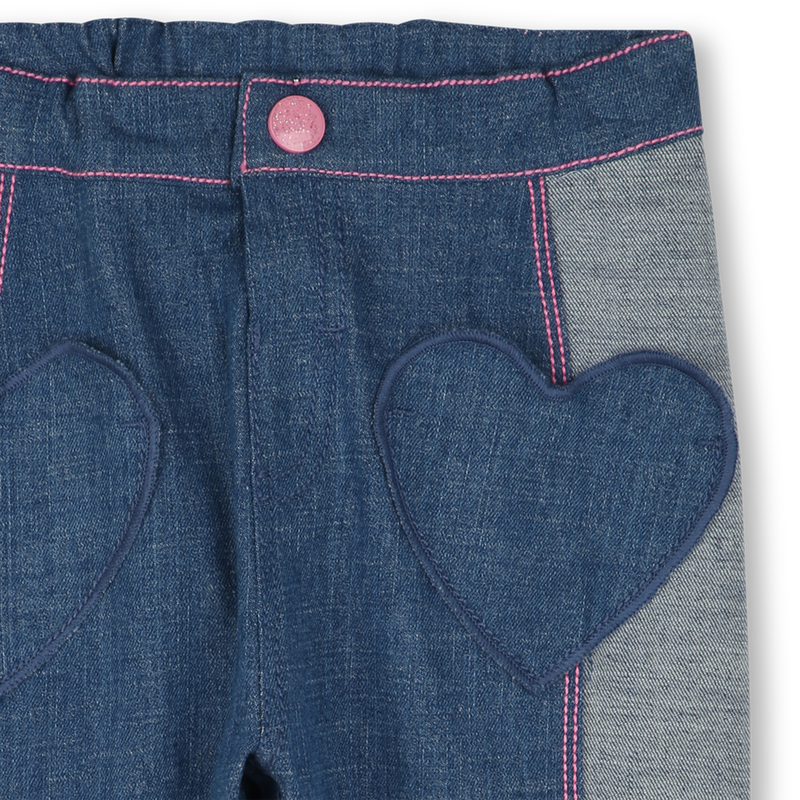 Cotton two-tone jeans BILLIEBLUSH 
                    GIRL