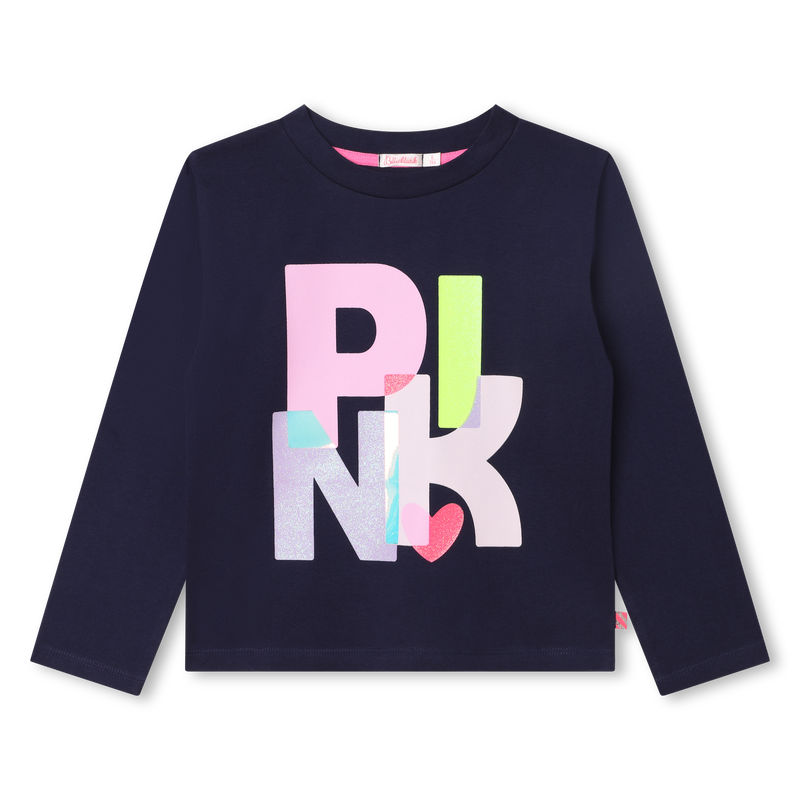 Cotton graphic long-sleeve BILLIEBLUSH 
                    GIRL