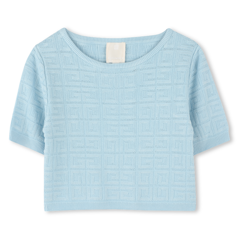 Short-sleeved 4G motif sweater GIVENCHY 
                    GIRL