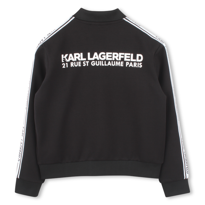 Zipped cardigan with pockets KARL LAGERFELD KIDS 
                    BOY