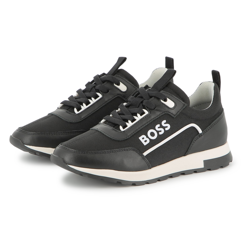 Two-tone lace-up sneakers BOSS 
                    BOY