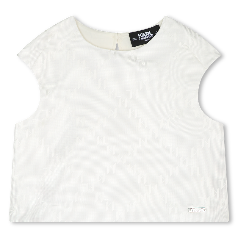 Printed Formal Top KARL LAGERFELD KIDS 
                    GIRL