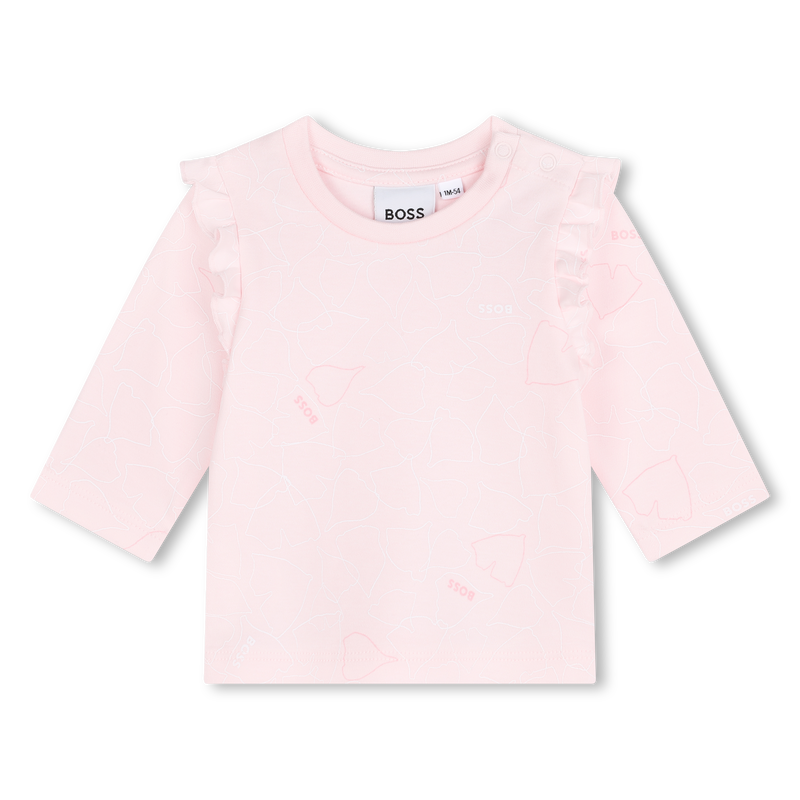 Cotton T-Shirt & Overalls BOSS 
                    GIRL