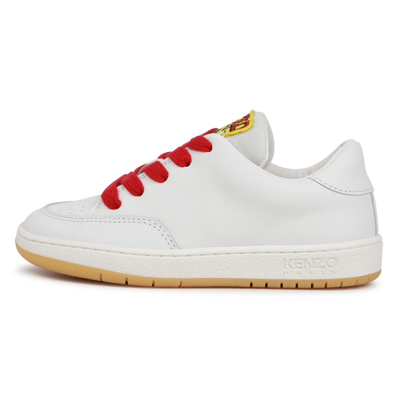 Lace-Up Leather Sneakers KENZO KIDS 
                    UNISEX