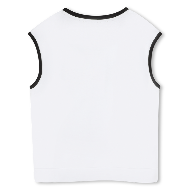 Sleeveless printed T-shirt KARL LAGERFELD KIDS 
                    GIRL