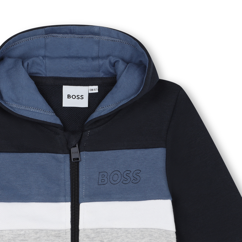 Zip-up fleece sweatshirt BOSS 
                    BOY