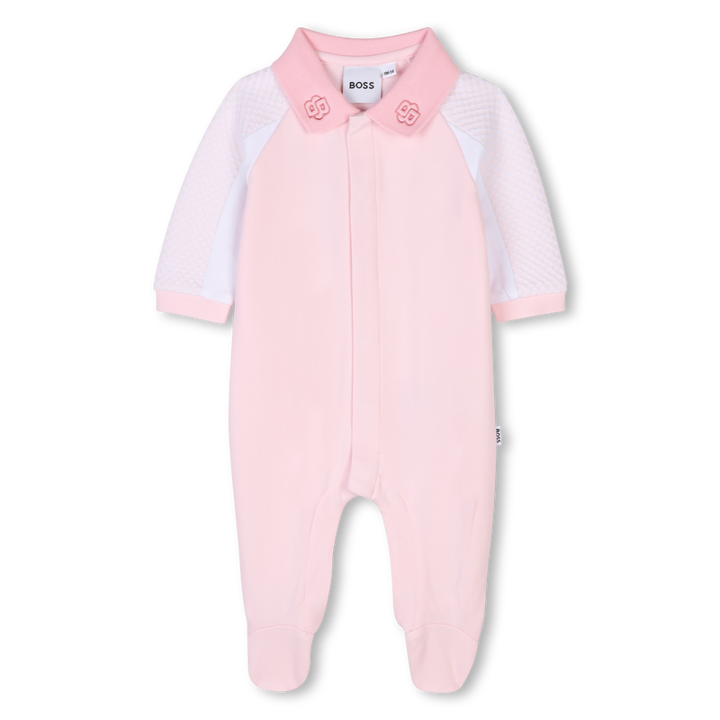 Polo-neck paneled pajamas BOSS 
                    GIRL