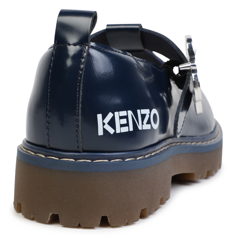 Buckled Leather Mary-Janes KENZO KIDS 
                    GIRL