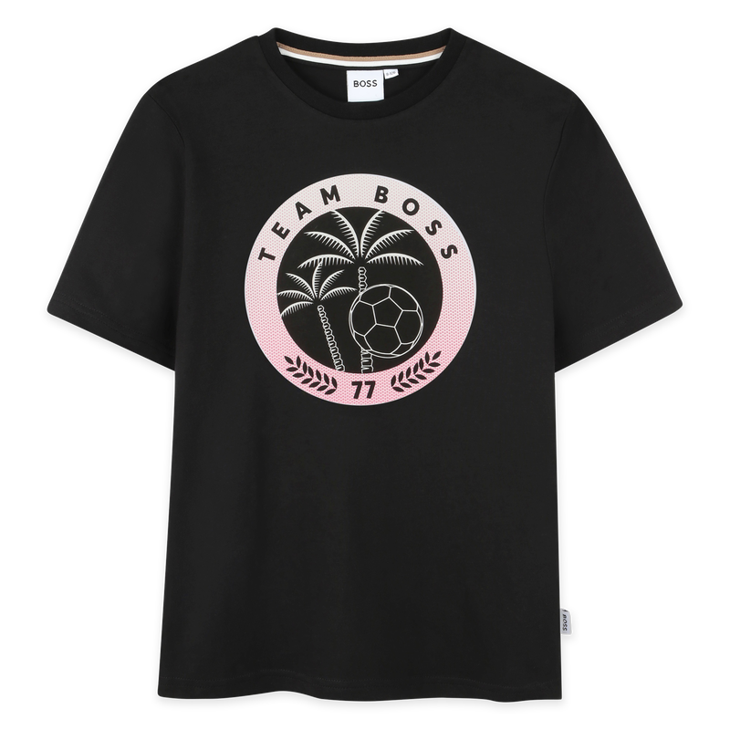 Short-sleeved cotton T-shirt BOSS 
                    BOY