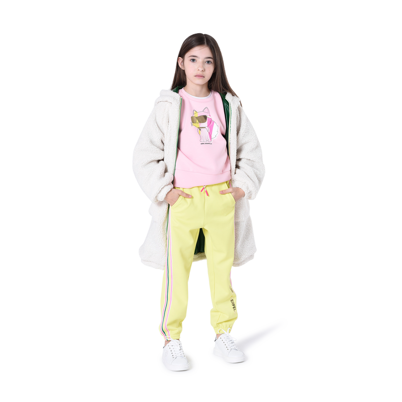 Striped-band sweatpants KARL LAGERFELD KIDS 
                    GIRL