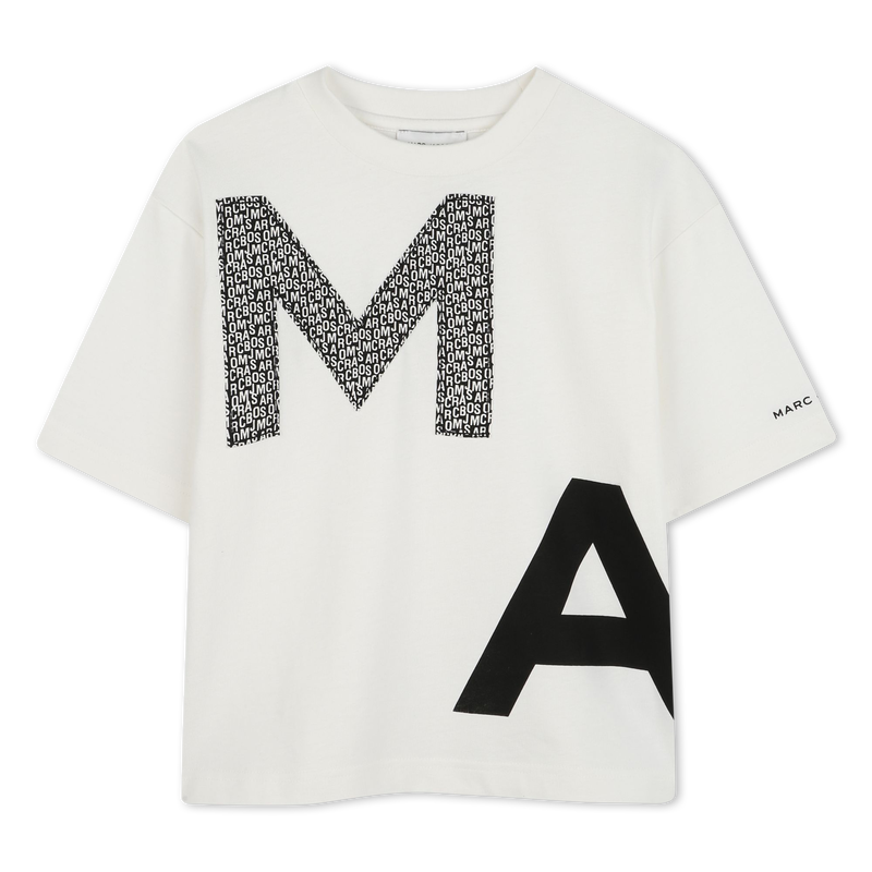Two-tone cotton T-shirt THE MARC JACOBS 
                    BOY