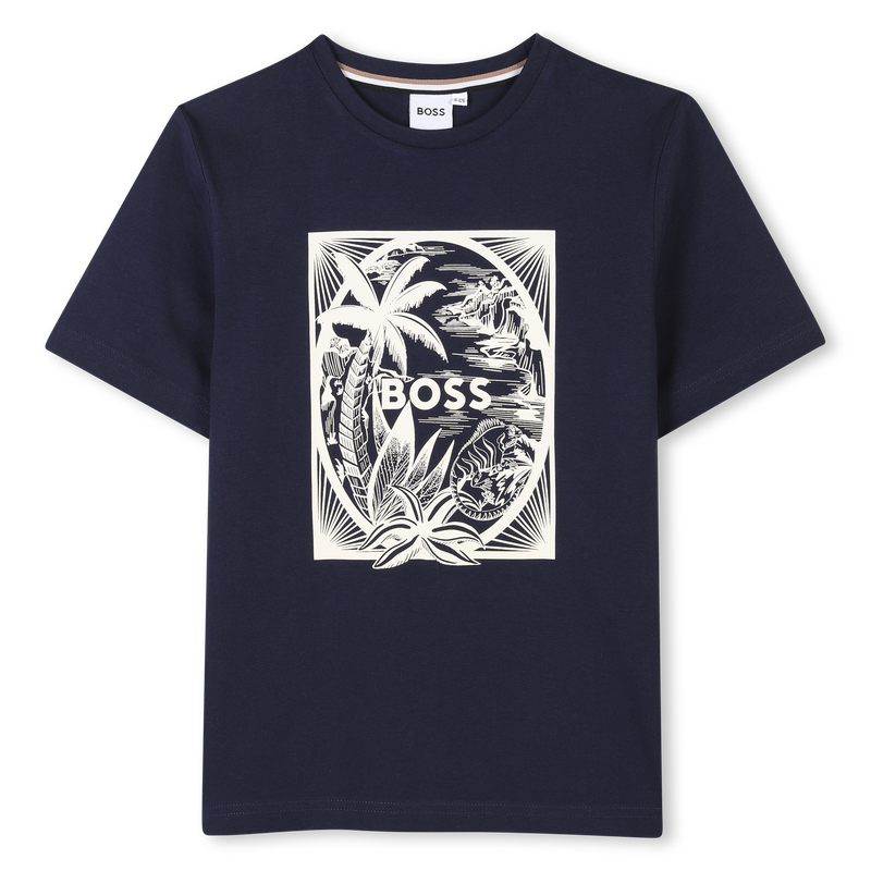Short-sleeved cotton T-shirt BOSS 
                    BOY