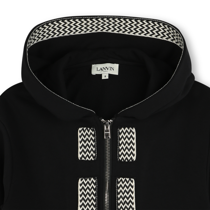Fleece zip-up sweatshirt LANVIN 
                    BOY