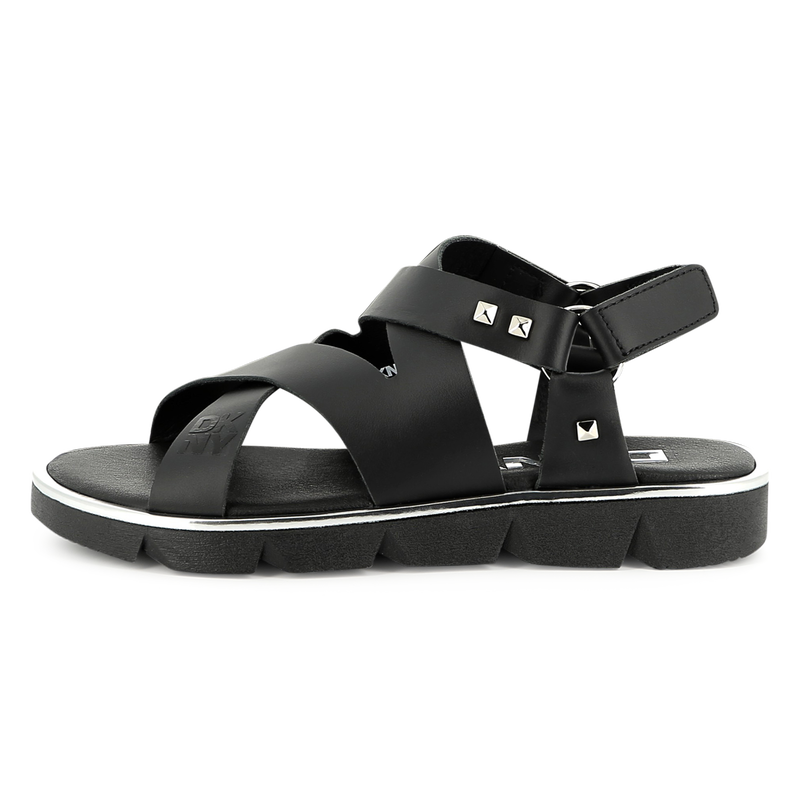 Leather Velcro sandals DKNY 
                    GIRL