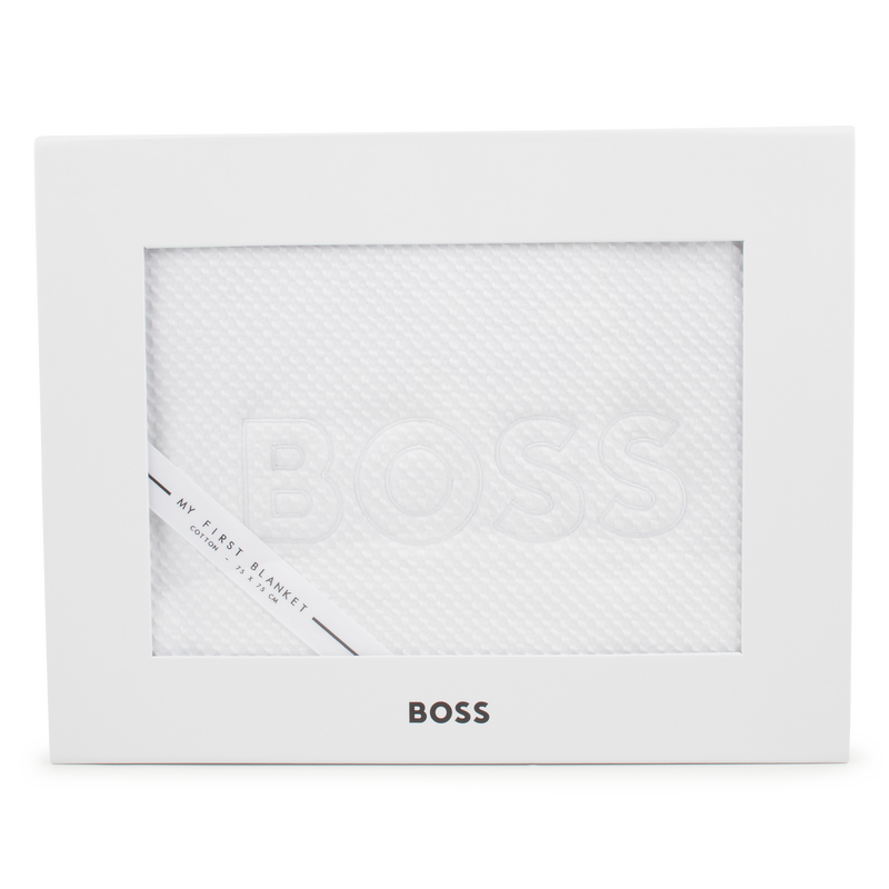 Cotton blanket BOSS 
                    UNISEX