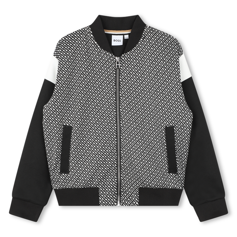 Two-Tone Zip-Up Cardigan BOSS 
                    GIRL