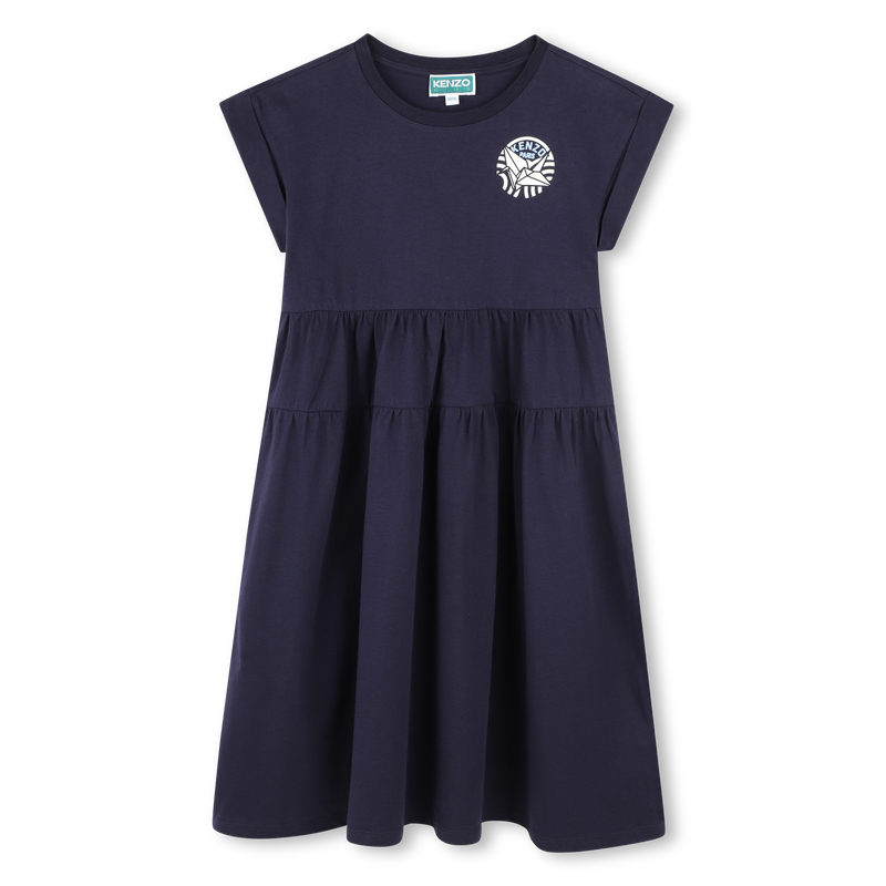 Dress with cutout waist panel KENZO KIDS 
                    GIRL
