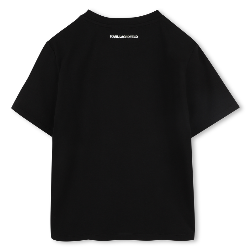 T-shirt with sequins KARL LAGERFELD KIDS 
                    GIRL