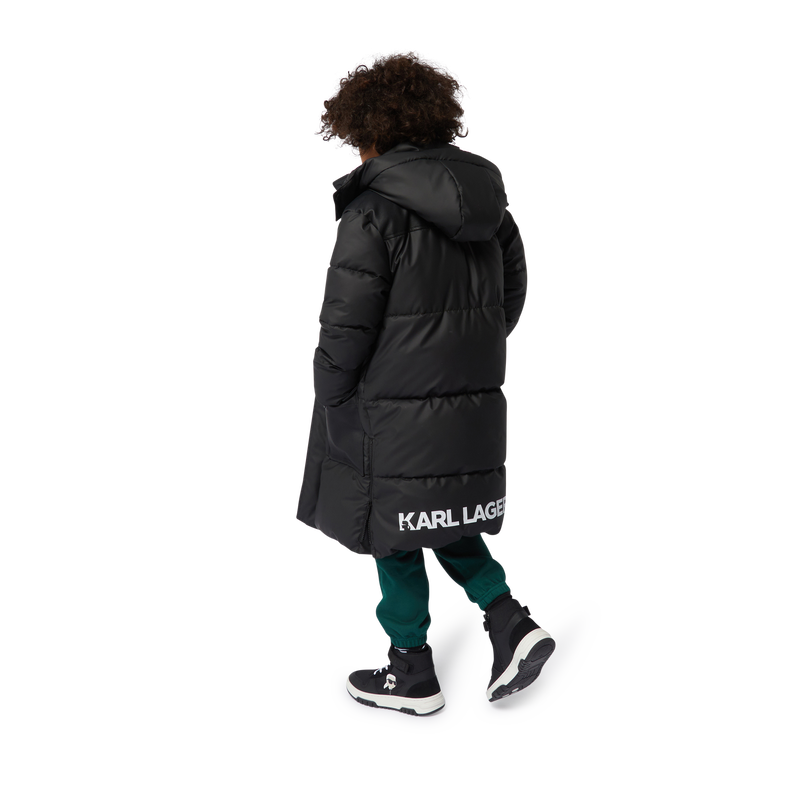 High-Top Leather Sneakers KARL LAGERFELD KIDS 
                    BOY