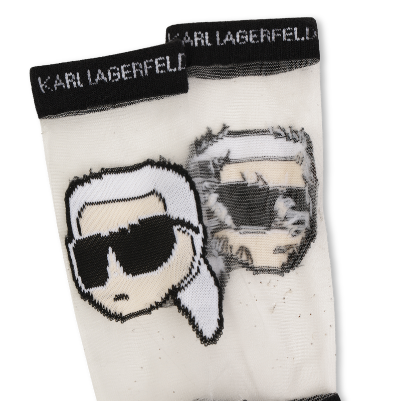 Openwork pattern socks KARL LAGERFELD KIDS 
                    GIRL