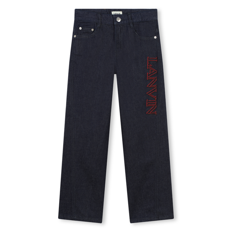 Embroidered Logo Jeans LANVIN 
                    BOY