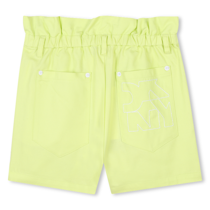 Cotton and linen shorts DKNY 
                    GIRL