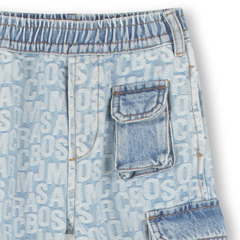 Cotton denim cargo trousers THE MARC JACOBS 
                    BOY