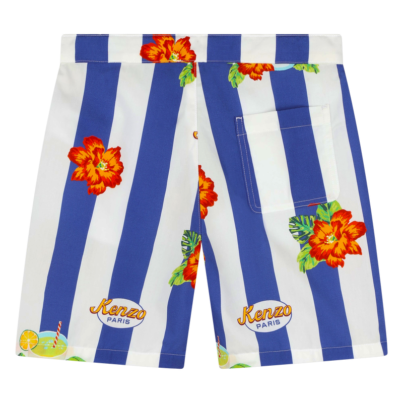 Long cotton shorts KENZO KIDS 
                    BOY