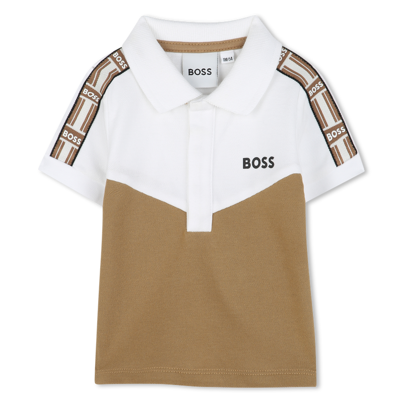 Polo shirt with sleeve trim BOSS 
                    BOY