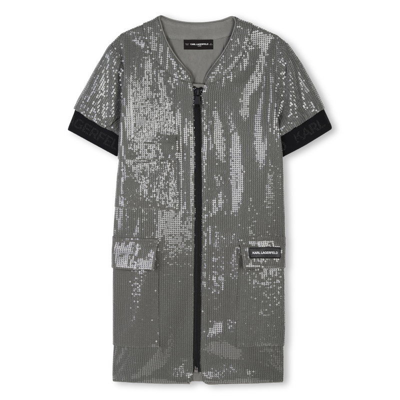 Short-sleeved dress KARL LAGERFELD KIDS 
                    GIRL
