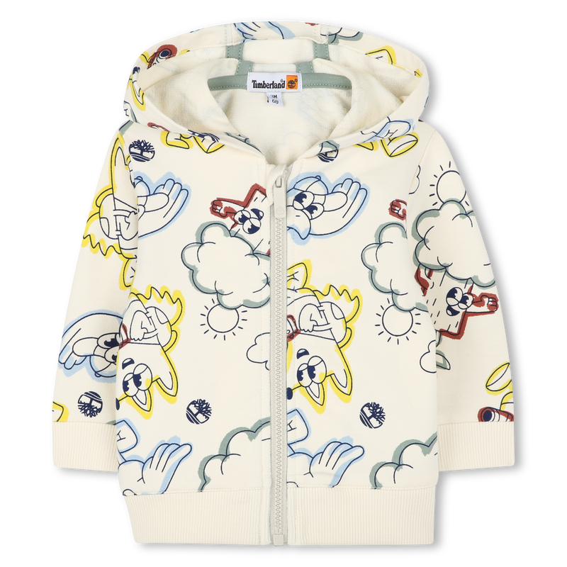 Hooded fleece cardigan TIMBERLAND 
                    BOY