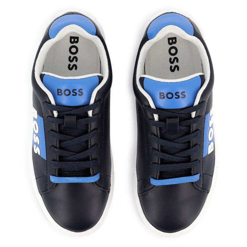 Lace-up leather sneakers BOSS 
                    BOY