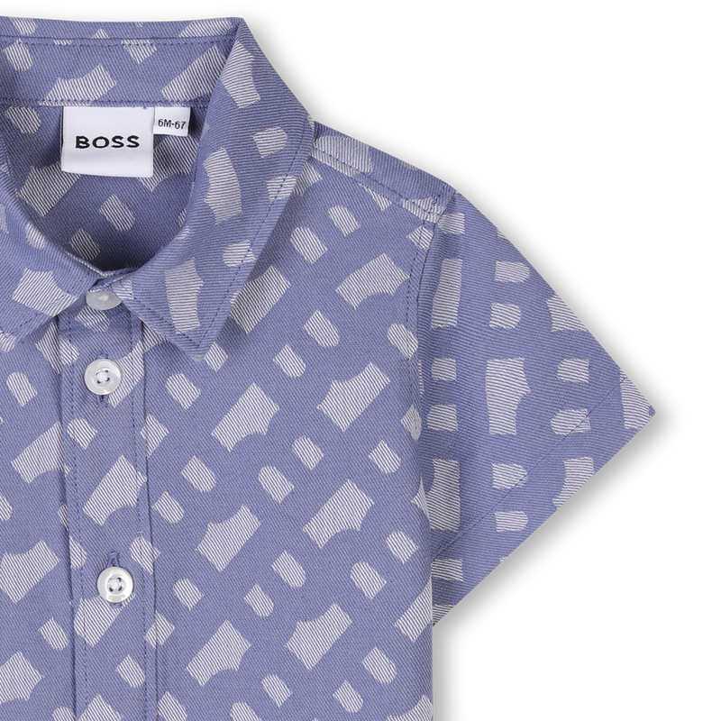 Short-sleeved cotton shirt BOSS 
                    BOY