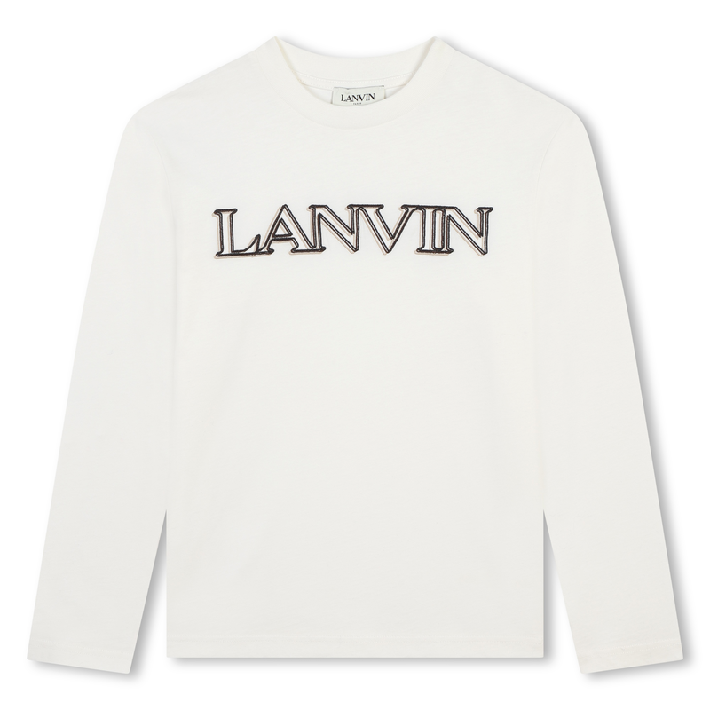 Embroidered Logo T-Shirt LANVIN 
                    BOY