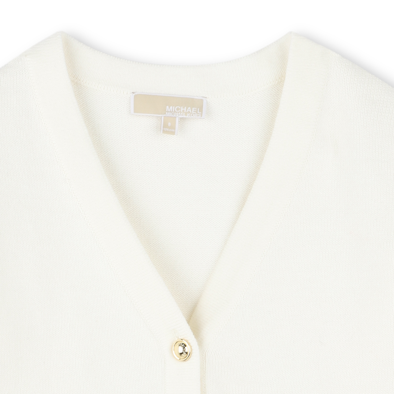 Knitted button-up cardigan MICHAEL KORS 
                    GIRL