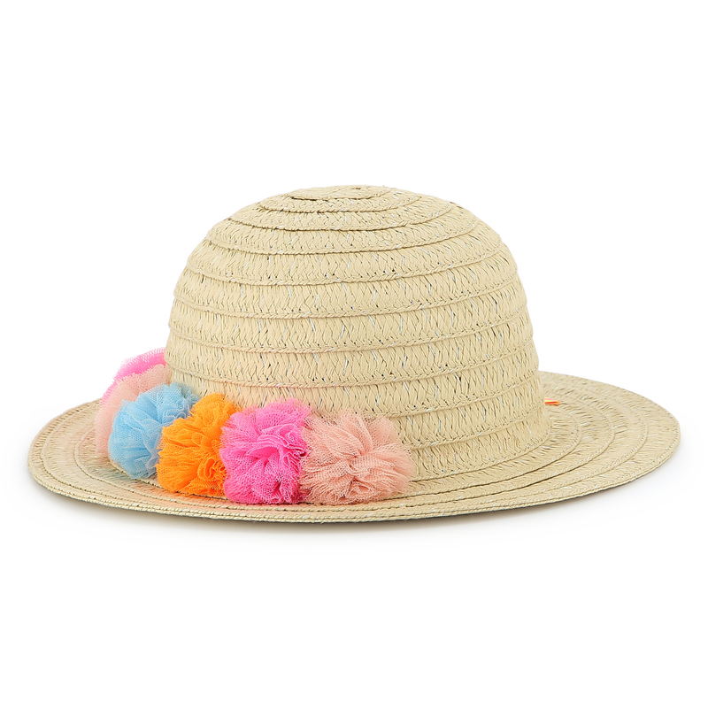 Iridescent pompom sun hat BILLIEBLUSH 
                    GIRL