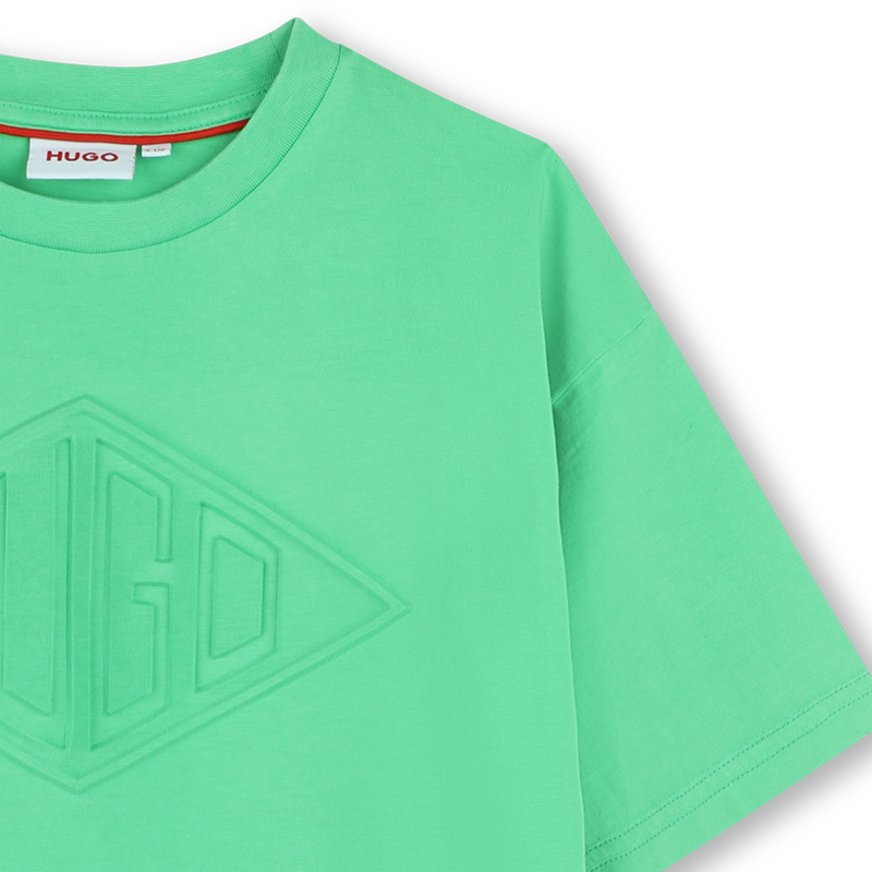 Faded cotton T-shirt HUGO 
                    BOY