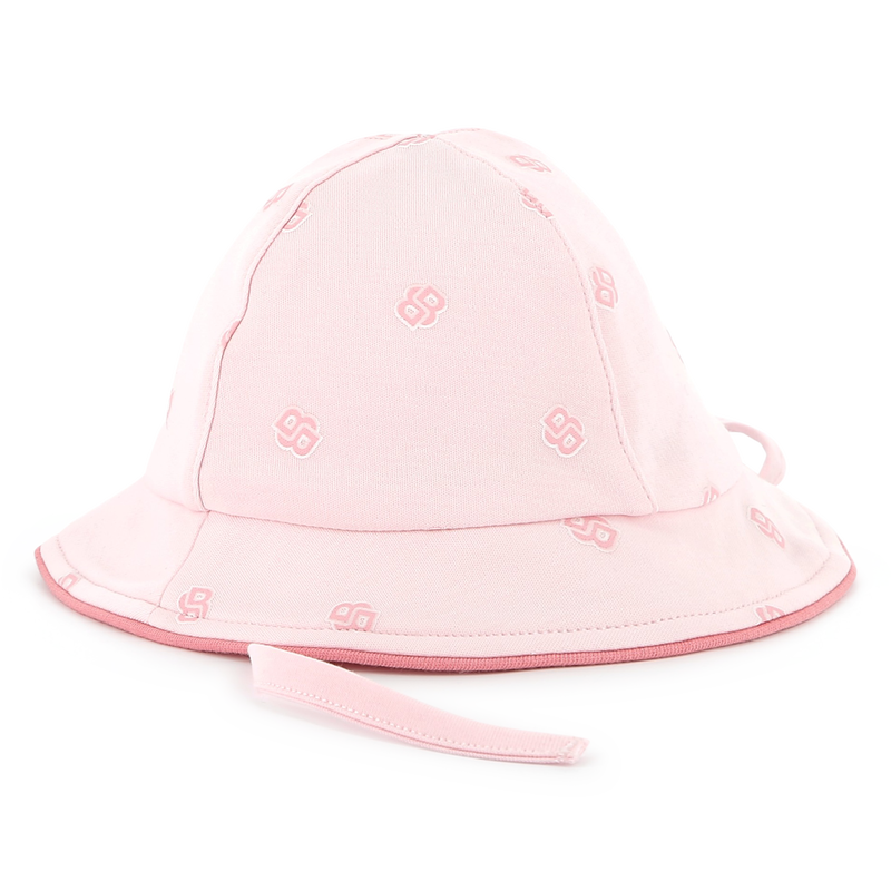 Cotton hat with chin ties BOSS 
                    GIRL