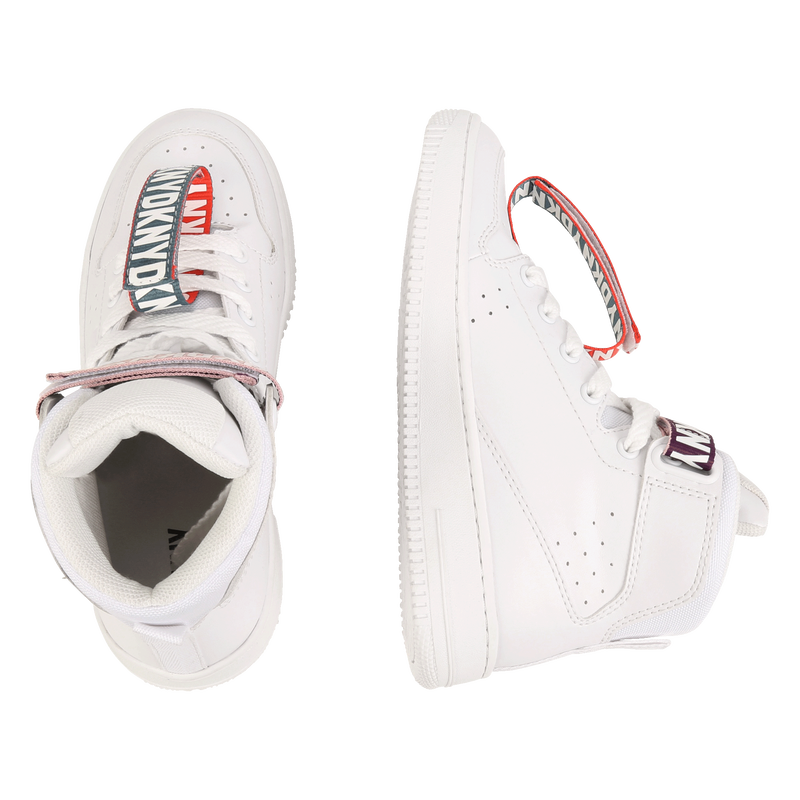 Leather lace-up sneakers DKNY 
                    UNISEX